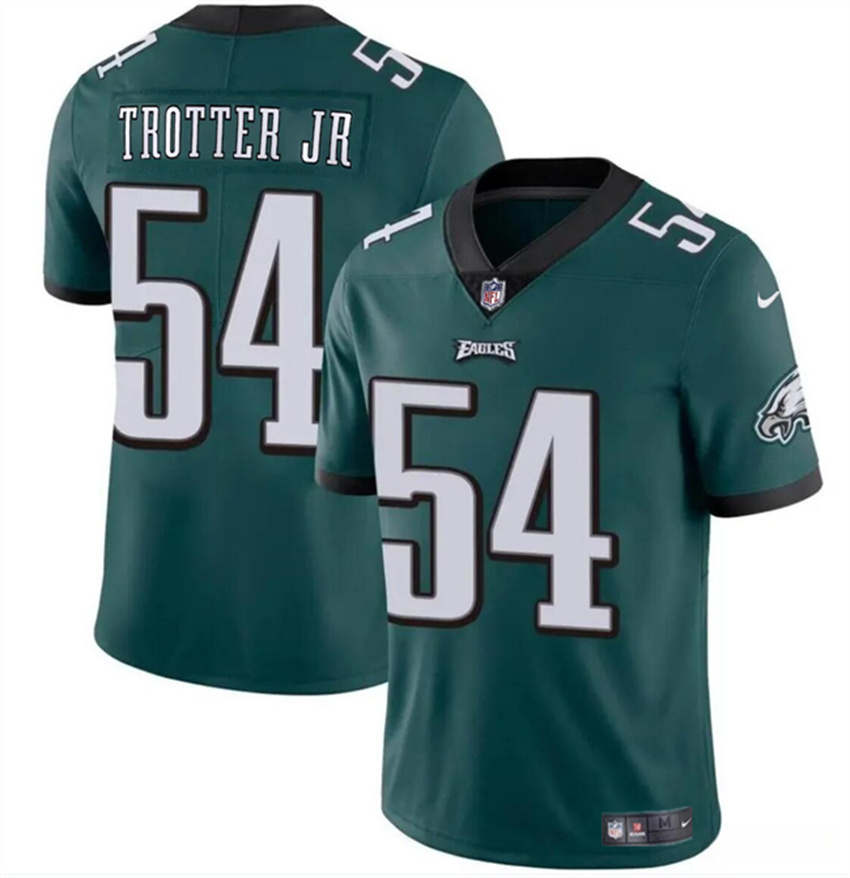 Men's Green Philadelphia Eagles #54 Jeremiah Trotter Jr 2024 Draft Vapor Untouchable Limited Stitched Football Jersey